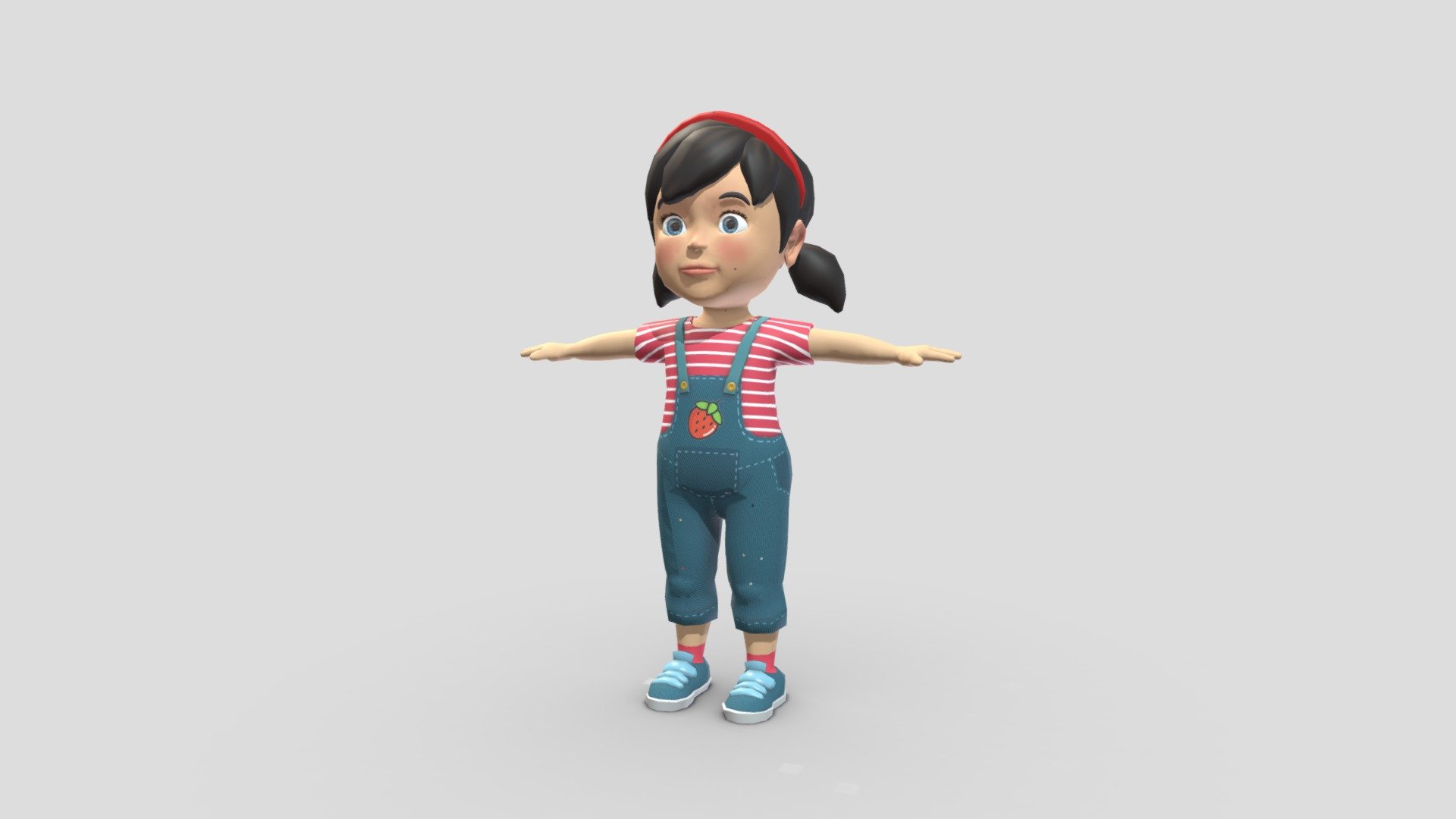 Cartoon Style Children Girl :




Low-poly, nice topology, ready for rigging, animation, suitable for game, app, VR/AR

Seperated parts: hair, face, eyeballs, eyebrow, tongue, teeth, body,&hellip; for easily manipulation and changing model

Nice face mesh with necessary edge loops for facial rigging and animation

PBR texture, UV non-overlapping unwrapped
 - Cartoon Style Children Girl - Buy Royalty Free 3D model by Dzung Dinh (@hugechimera) 3d model
