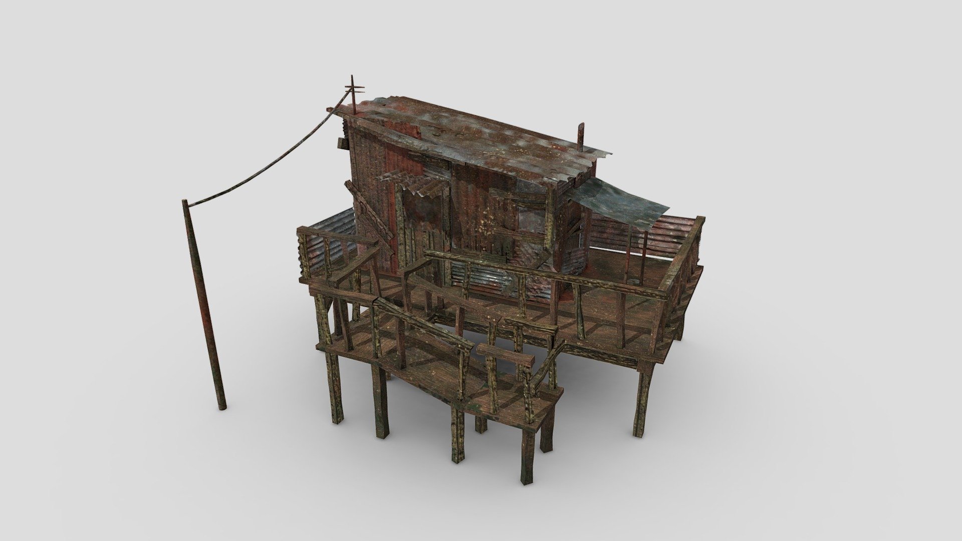 Infected House For 3D Modelling
1rst Year University Course - Shanty House - 3D model by ReChung 3d model