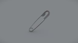 Low Poly PBR Safety Pin pin, metal, safety, pbr, low, poly