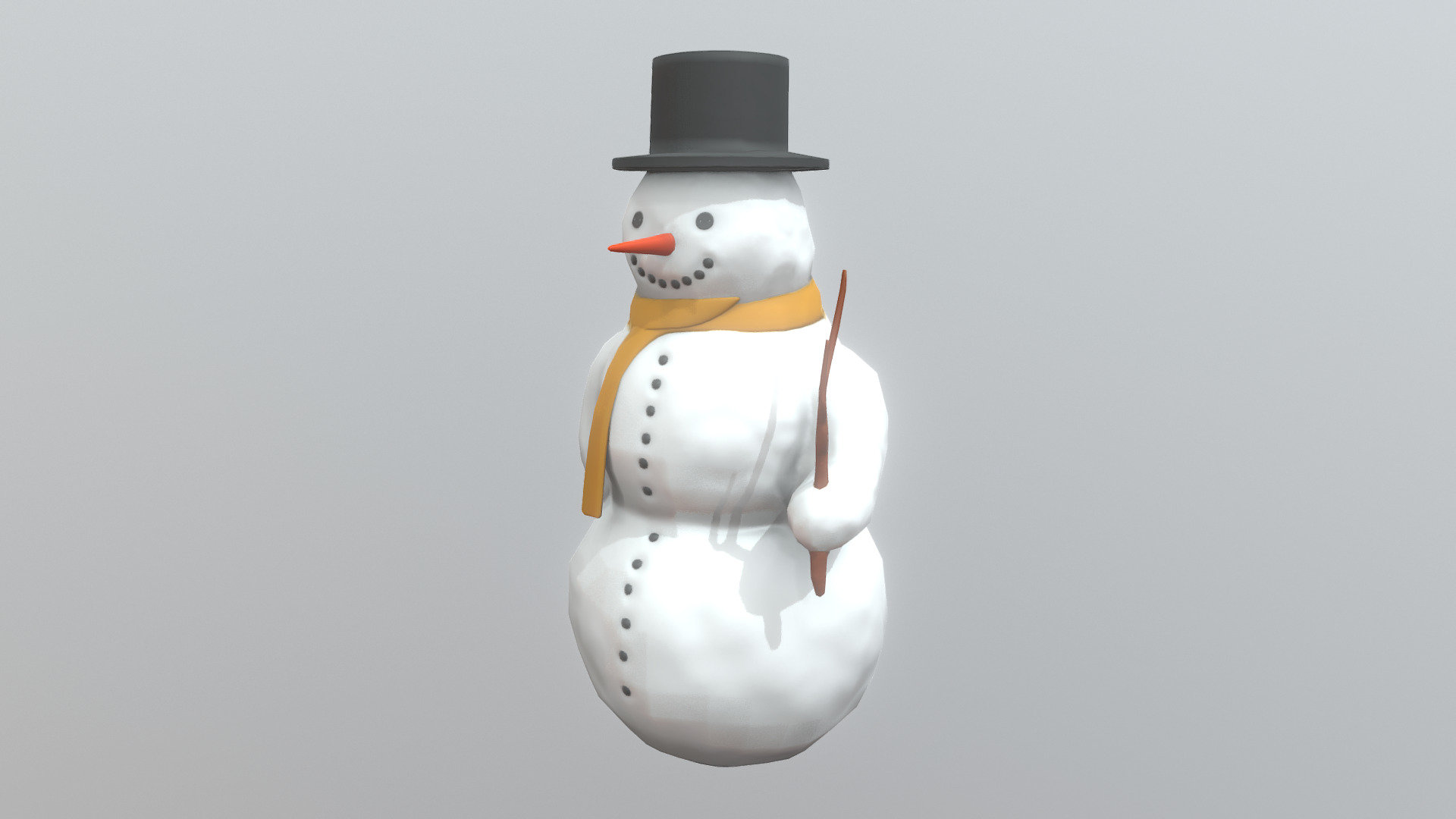 Schneeman Low-Poly - Schneeman Low-Poly - Download Free 3D model by VIS-All-3D (@VIS-All) 3d model