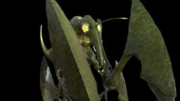 Bogomol insect, rpg, bug, beetle, action, unreal, carapace, jaws, character, unity, pbr, low, poly, monster, animated, fantasy, rigged
