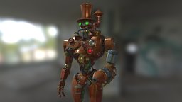 Steampunk Boss steampunk, automaton, staffpicks, character, game, art, robot, gameready