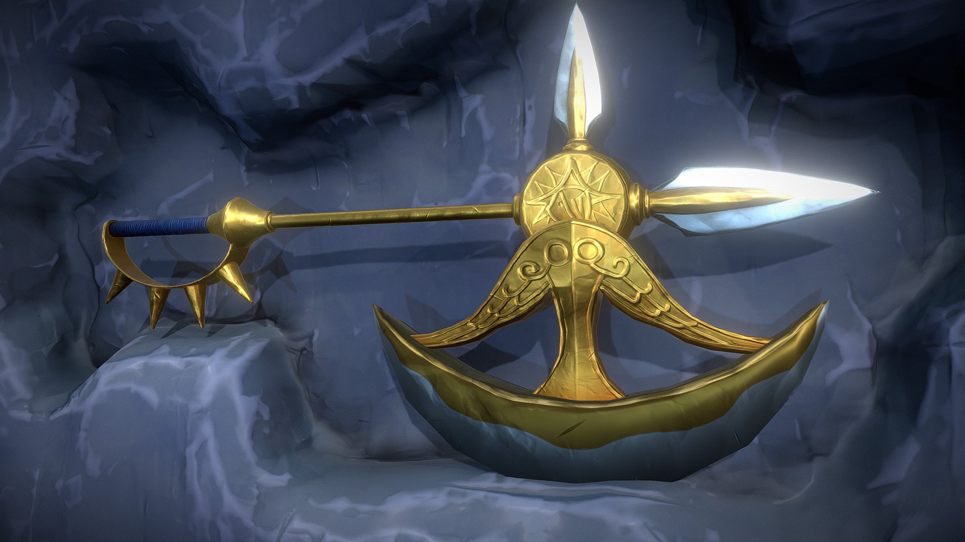 Had a lot of fun sculpting Escanor's axe from the manga/anime Seven Deadly Sins. Wanted to push myself on the sculpting but also the texture work and presentation. Any critique or feedback is always appreciated 3d model