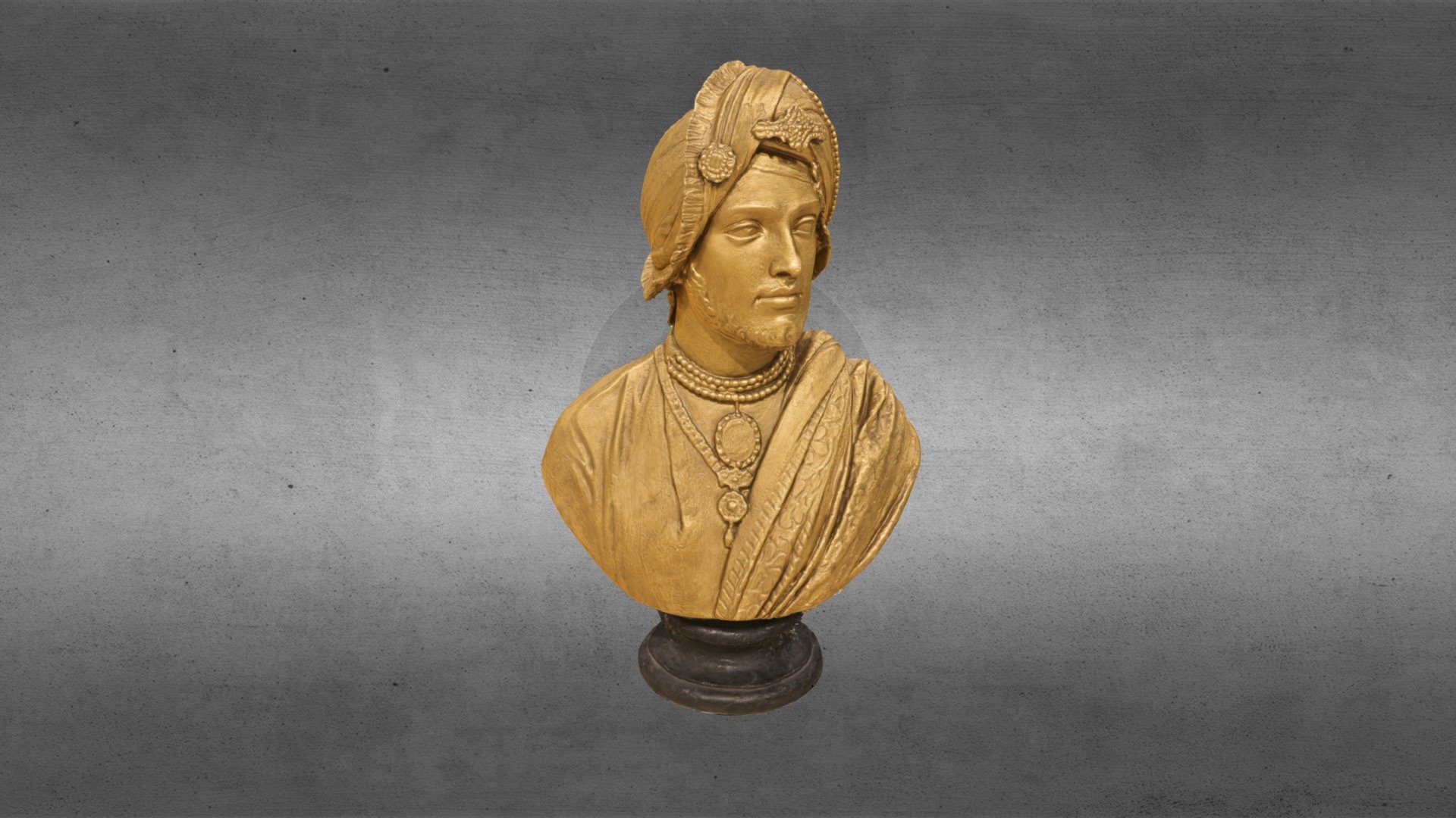 Plaster Cast Bust of Duleep Singh - 3D model by cvlablums 3d model