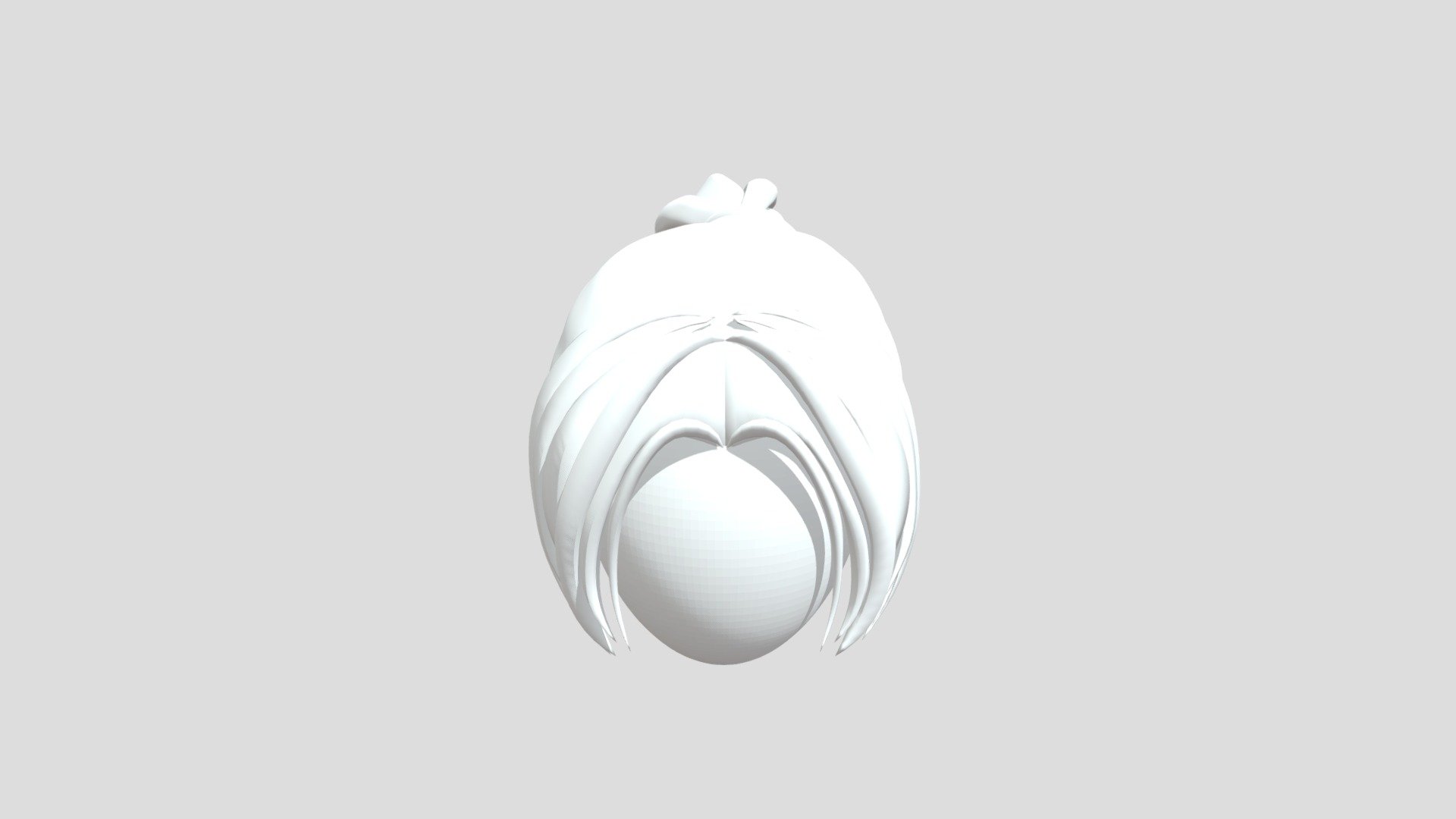 in short this is the hair ported from the game - Ported hair - Download Free 3D model by bbb59149 3d model
