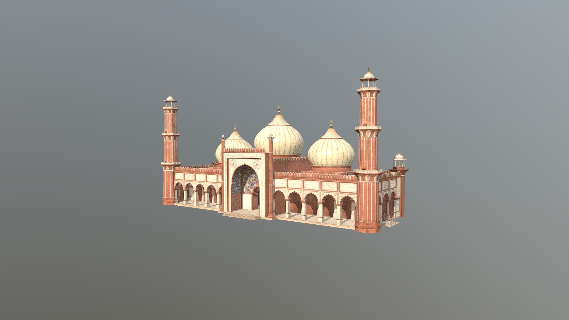 Grand Mosque - 3D model by maxkbennett 3d model
