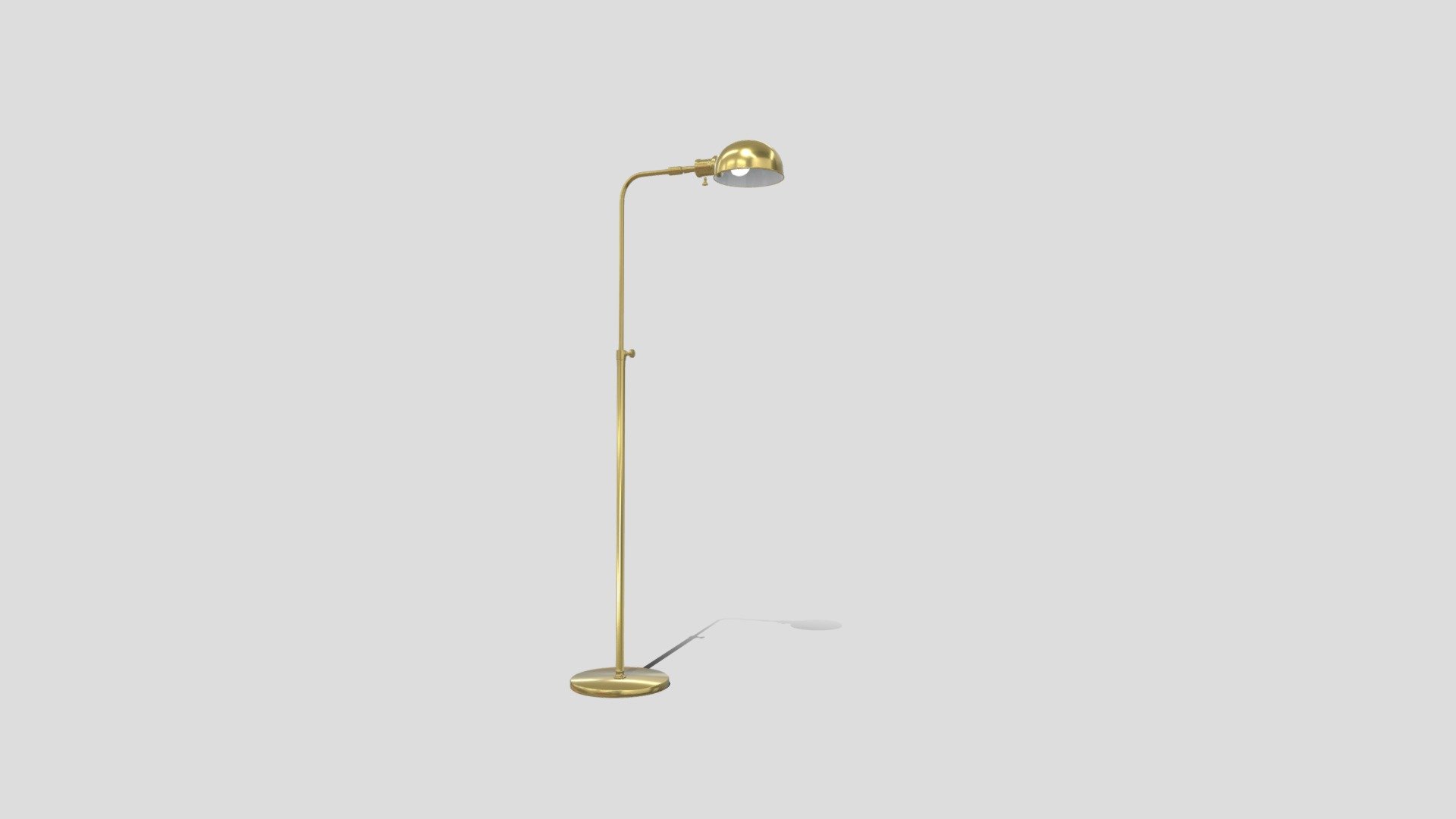 Milton Floor Lamp in Brass - Milton Floor Lamp - Buy Royalty Free 3D model by architexture 3d model