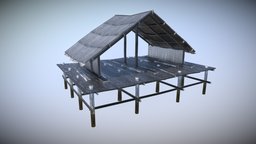 Dock Hut hut, unity, unity3d, gameasset, gameready