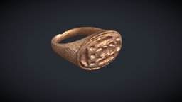 Bronze Ring with name of Tutankhamun UC12507 