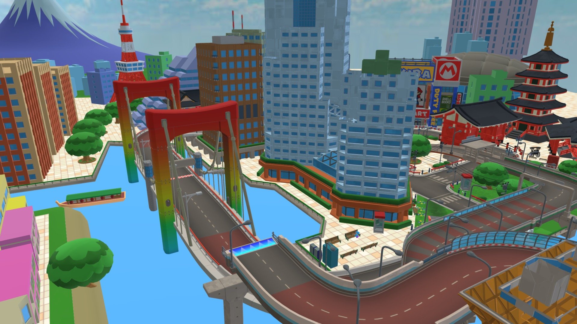 from mario kart tour, it already exists, but you can't download nor comment on it - tokyo blur - Download Free 3D model by amogusstrikesback2 3d model