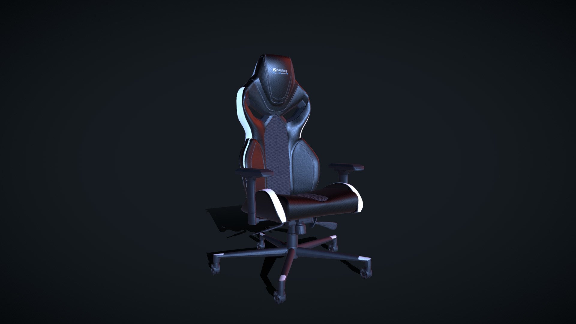 High Poly Gaming Chair - 3D model by Debashree Chatterjee (@debashreechatt2017) 3d model
