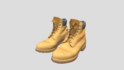 Timberland_Scan Model source, shoes, highquality, 3d, art, lowpoly, decoration