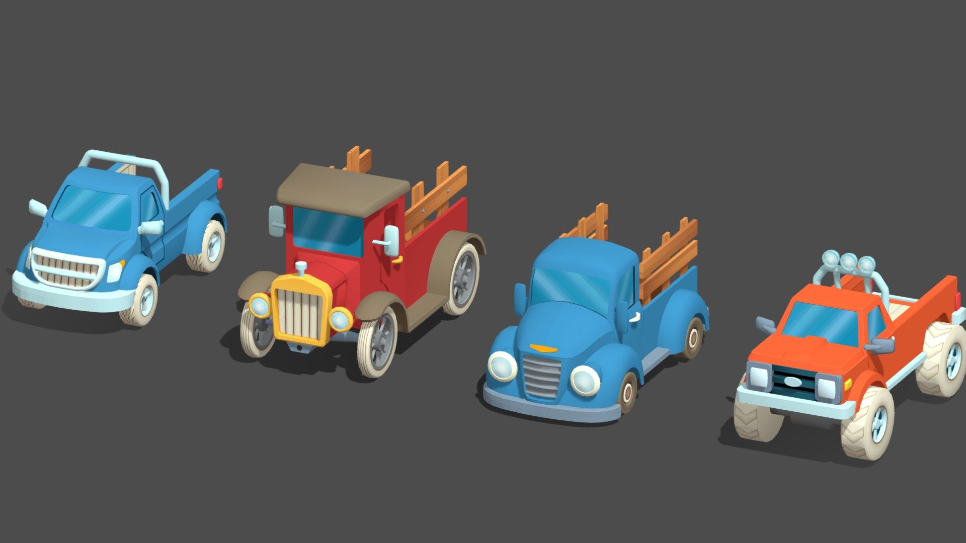 Trucks

Low Poly - Trucks - Buy Royalty Free 3D model by Usman Ahmed GIll (@usman.ahmed.gill.93) 3d model