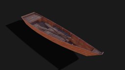 PBR Wooden Boat wooden, river, sailboat, old, row-boat, watercraft, woodboat, woodenboat, rowboat, fishingboat, recreational, fishing-boat, rowing-boat, riverboat, wooden-boat, fishboat, old-boat, oldboat, ship, wood, boat, medieval-boat, river-boat, wood-boat, noai, recreational-watercraft, boat-sailing, boat-sail, ship-boat
