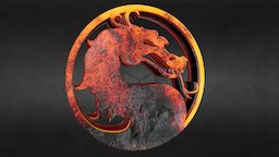 Molten Mortal Kombat Logo mortal, kombat, hot, fire, glow, motlen, 3d, photoshop