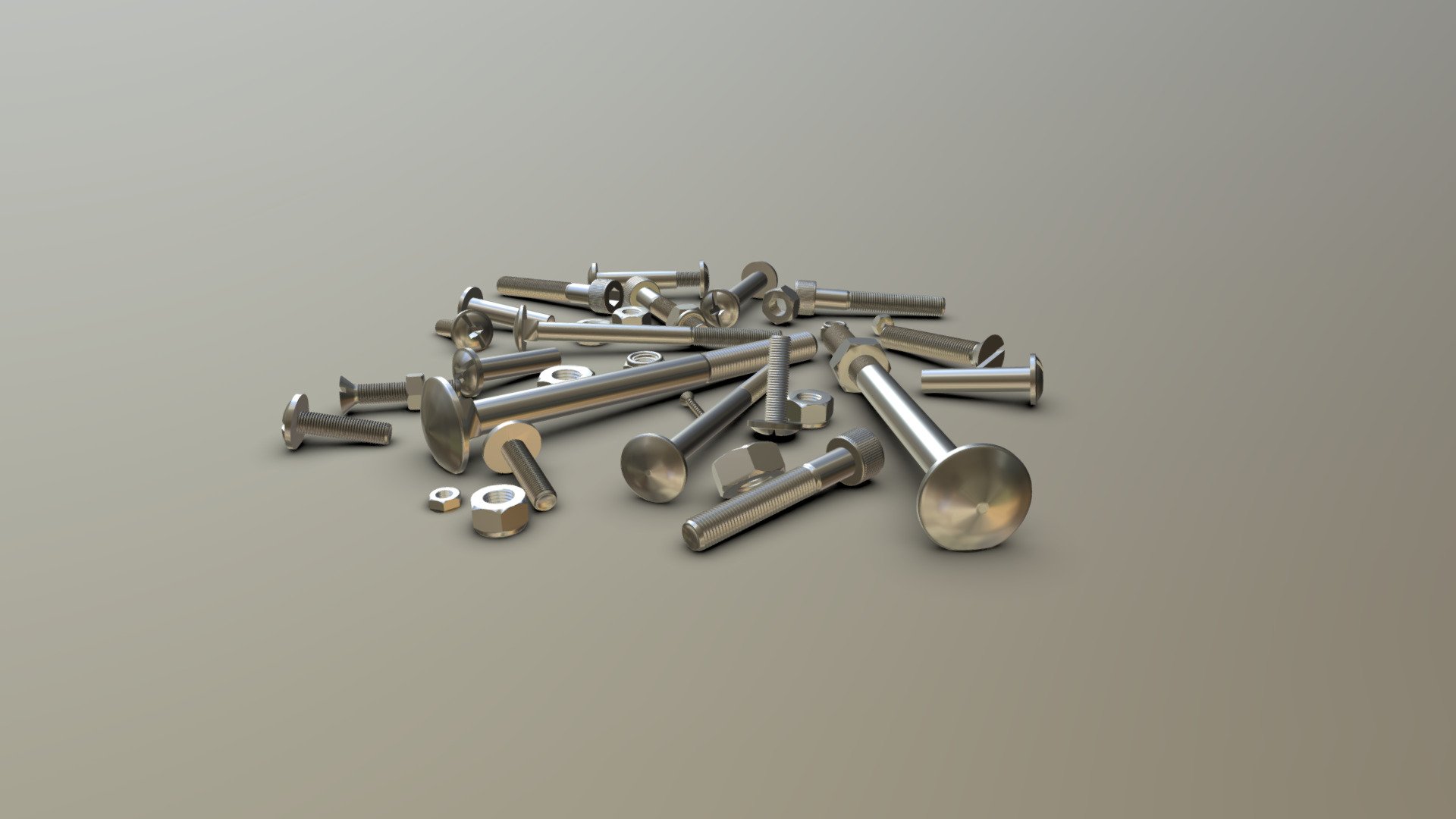 many screws, nuts and other elements - A Pile Of Screws - Download Free 3D model by YouniqueĪdeaStudio (@sinnervoncrawsz) 3d model