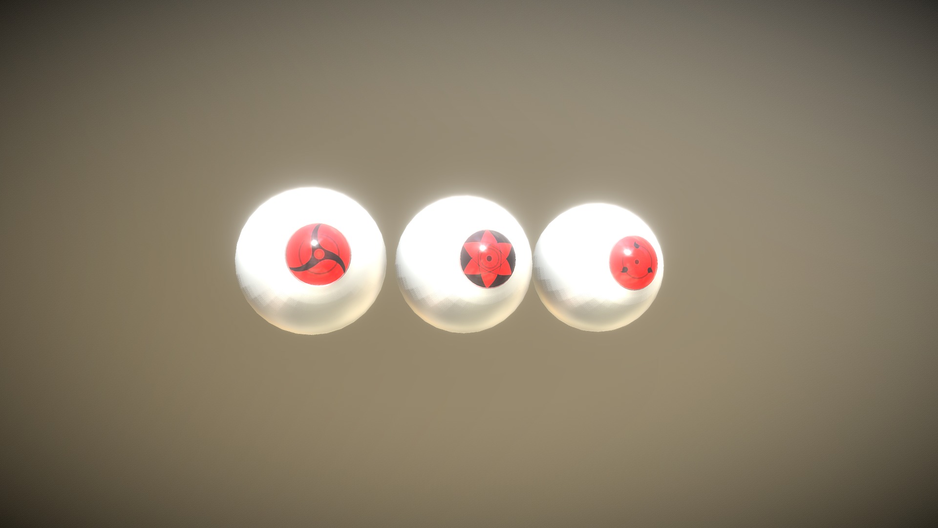 3 Kinds of Sharingan - uchiha eyes - Download Free 3D model by DPLDS (@diegoplds) 3d model