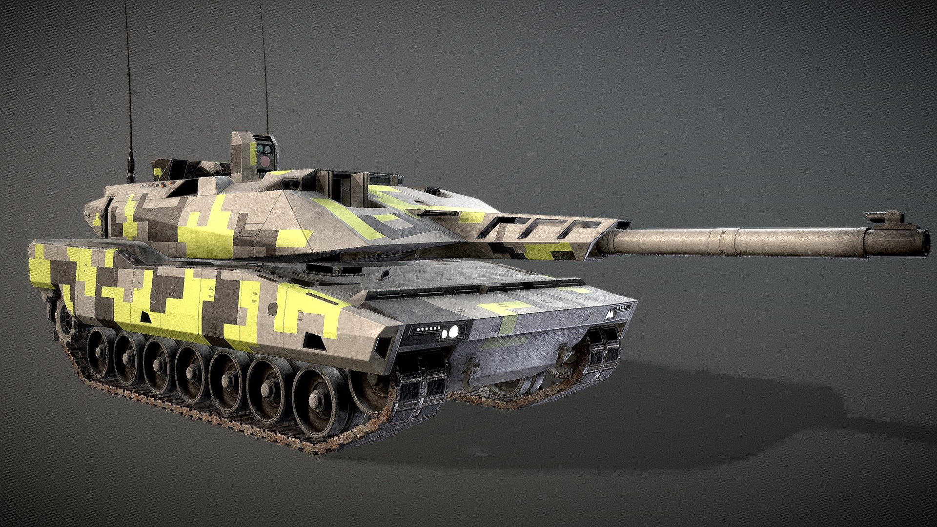 3D Model of the new KF51 Panther Panzer by Rheinmetall
Credit and link GRIP420 if you use the model somewhere/somehow.

Model + Textures by: David Falke

Website: https://www.grip420.com/

Discord: Follow us on Discord

Facebook Follow us on Facebook

This model is not for re-sell. You can use it in commerical products, but credit us 3d model