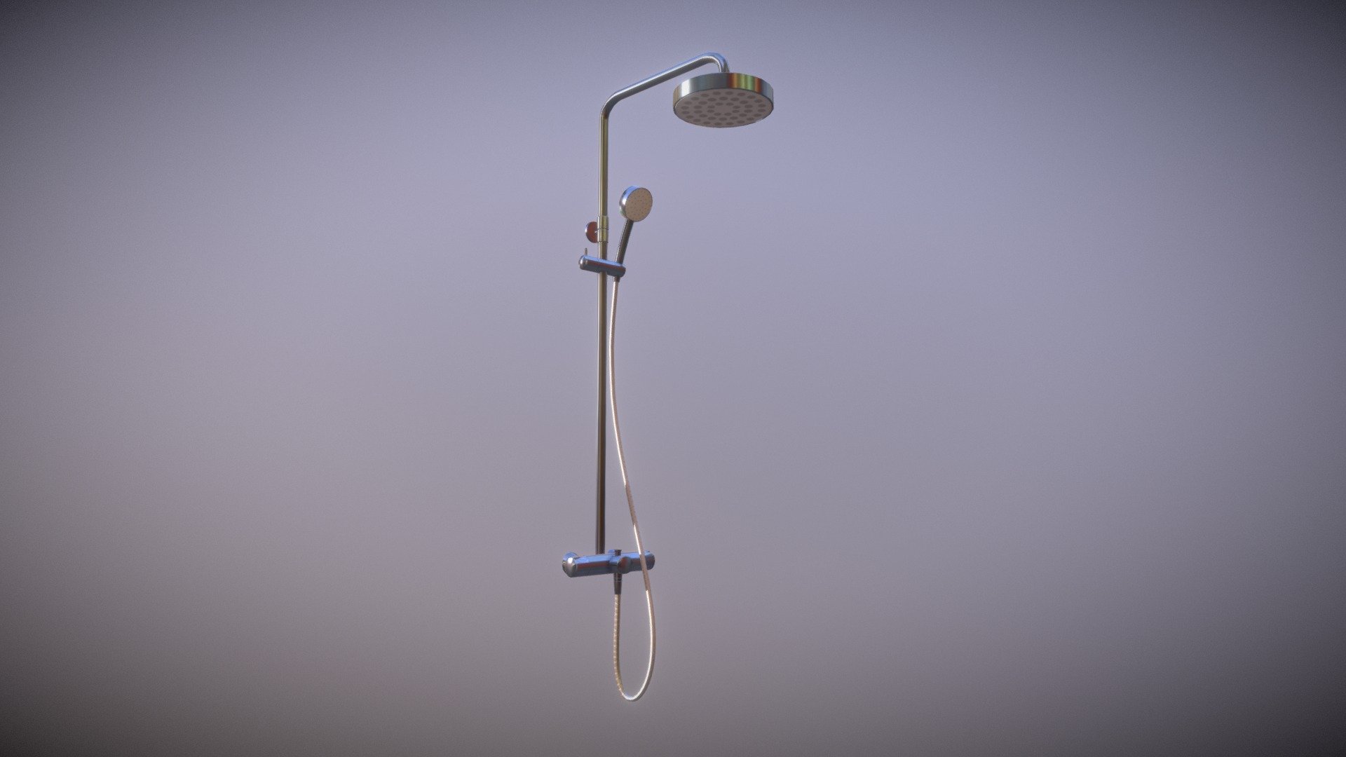 Shower with wall and hand parts - Low Poly Game Ready VR AR optimized

One non-overlapping UV atlas as PBR painted
Comes as one mesh and fixed parts

Additional ZIP file includes: mesh: FBX / OBJ / DAE 

textures: PNG 2K / albedo diffuse / normal / ambient occlusion / metallic - Wall and Hand Shower Low Poly Game Ready - Buy Royalty Free 3D model by FunFant 3d model