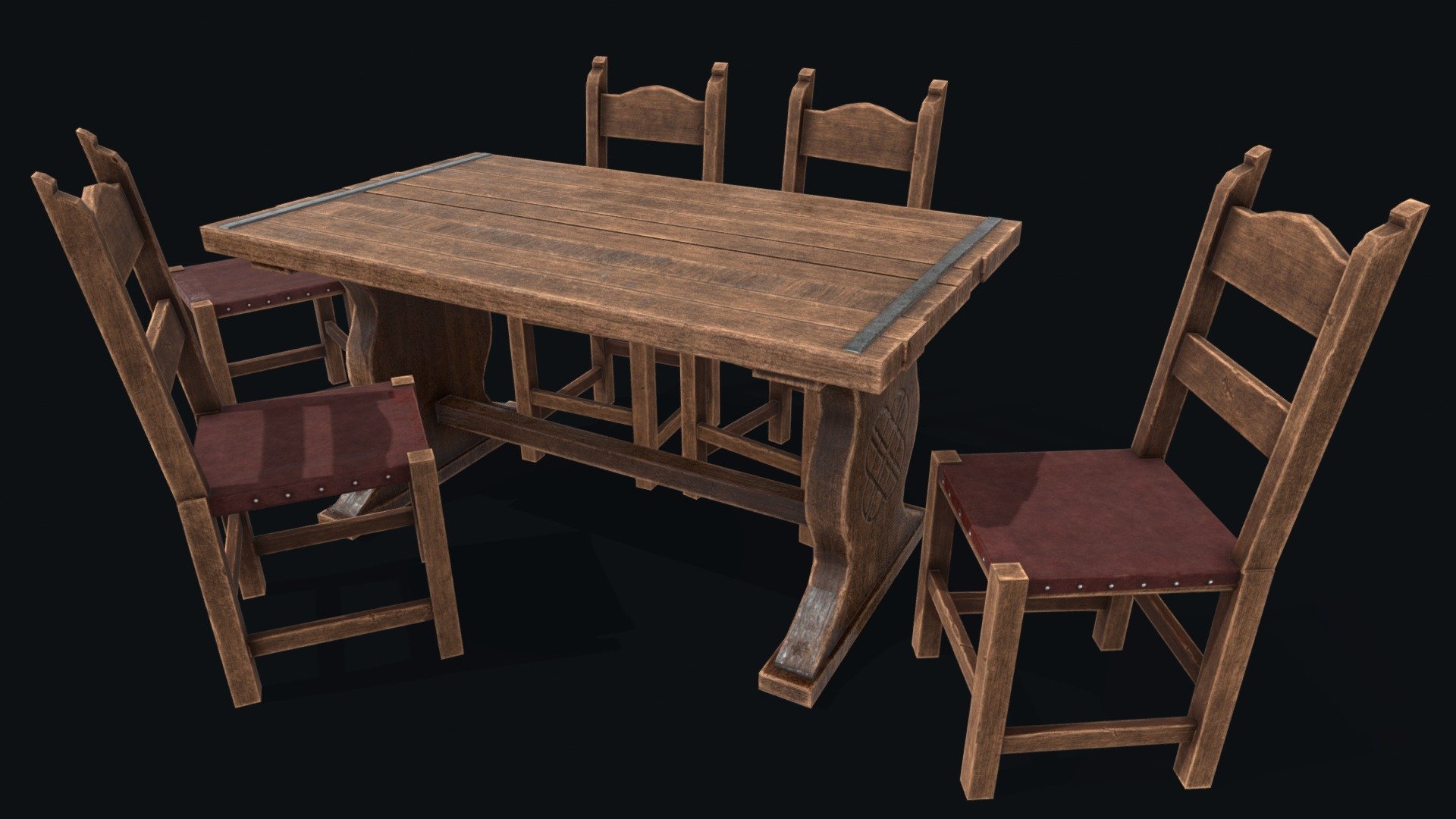 Medieval furniture - Buy Royalty Free 3D model by Zhelazniakov Aleksandr (@mrblik112) 3d model