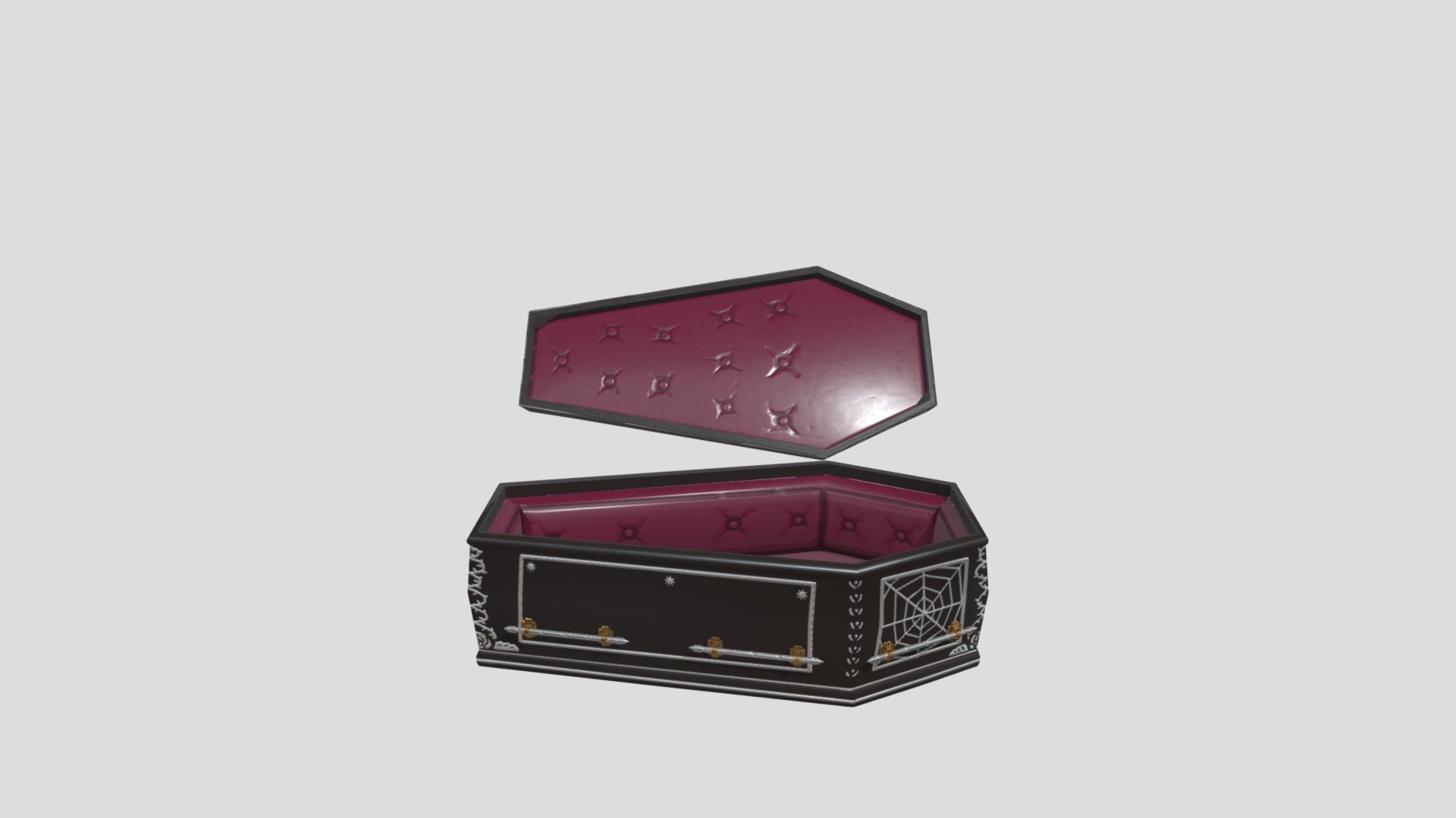 Prop from a game project - Coffin - Download Free 3D model by Mellodona 3d model
