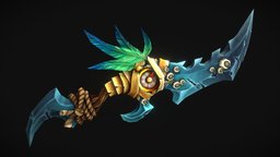 DAE Weaponcraft worldofwarcraft, stylizedweapon, daehowest, texturepainting, weaponlowpoly, gameasset-art, fantasyweapon, stylizedmodel, stylized-texture, weaponcraft, wowweapon, weapon, handpainted, 3d, photoshop, blender, lowpoly, gameart, sword, pirate, stylized, fantasy, handpainted-lowpoly, gameready, gameart2024