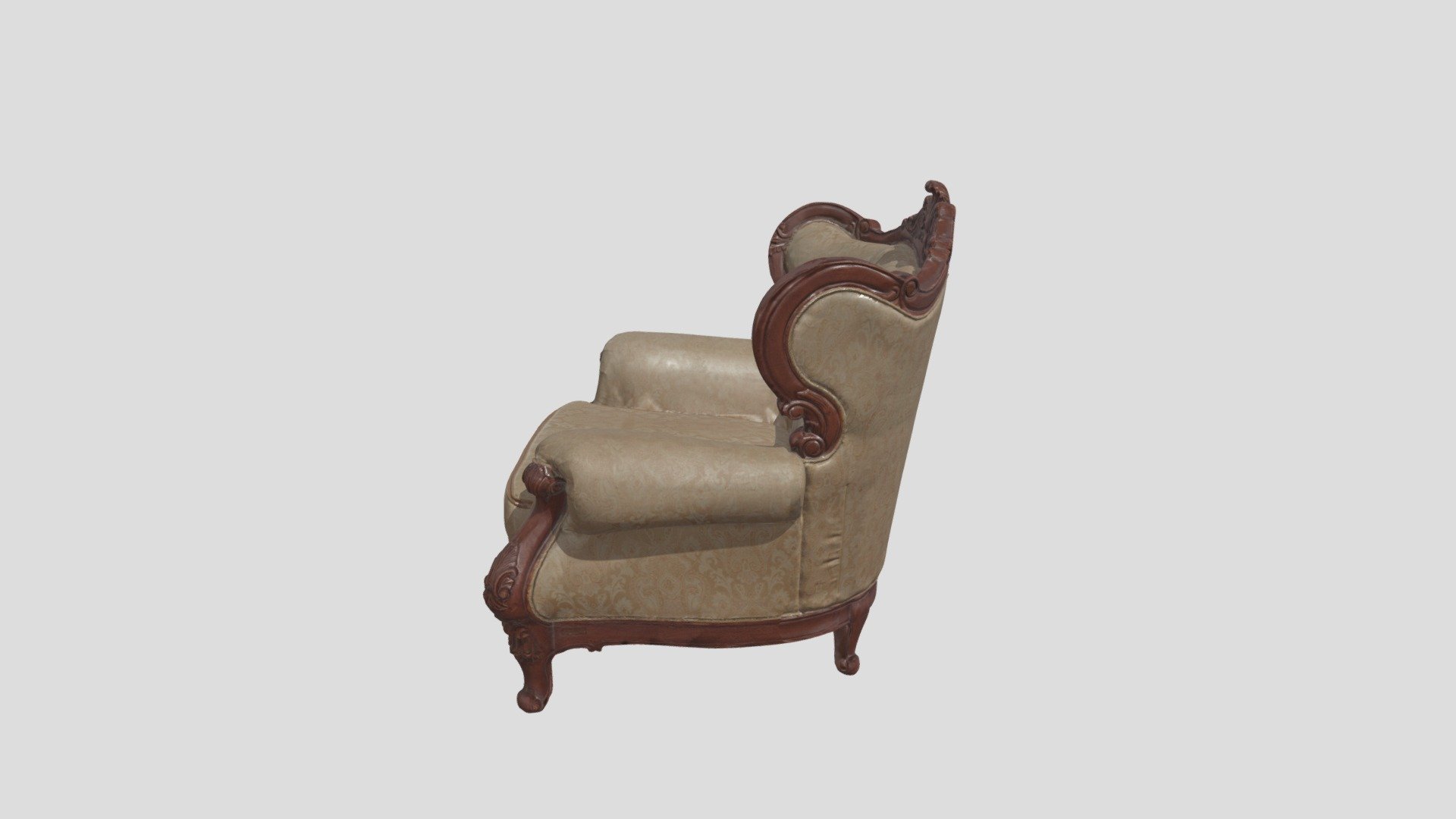 Texture resolution 2k Texture format JPG Model accuracy LOD 0-5 - Antique sofa VR / AR / low-poly 3d model - Buy Royalty Free 3D model by Now studio (@interessante) 3d model