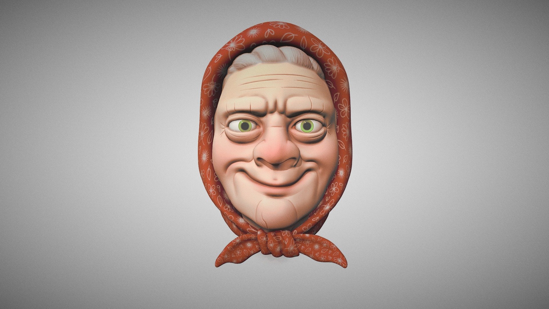 made a grandma.
she's happy you ate her cookies 3d model