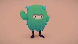 Mr Cactus cute, small, fun, cactus, game-art, stylised, tiny, blender-3d, handpaintedtexture, game-model, game-character, low-poly-character, stylizedcharacter, handpainted, cartoon, blender, blender3d, hand-painted, stylized, funny, handpainted-lowpoly
