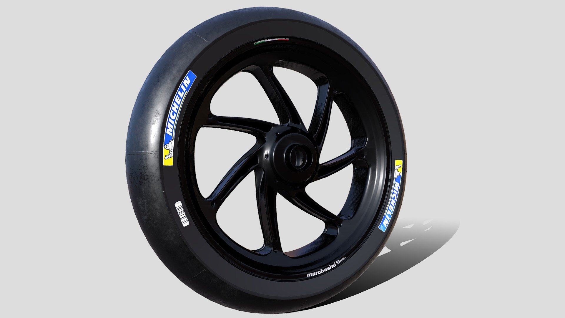 High quality model of an MotoGP wheel - MotoGP Wheel - 3D model by XQCAD 3d model