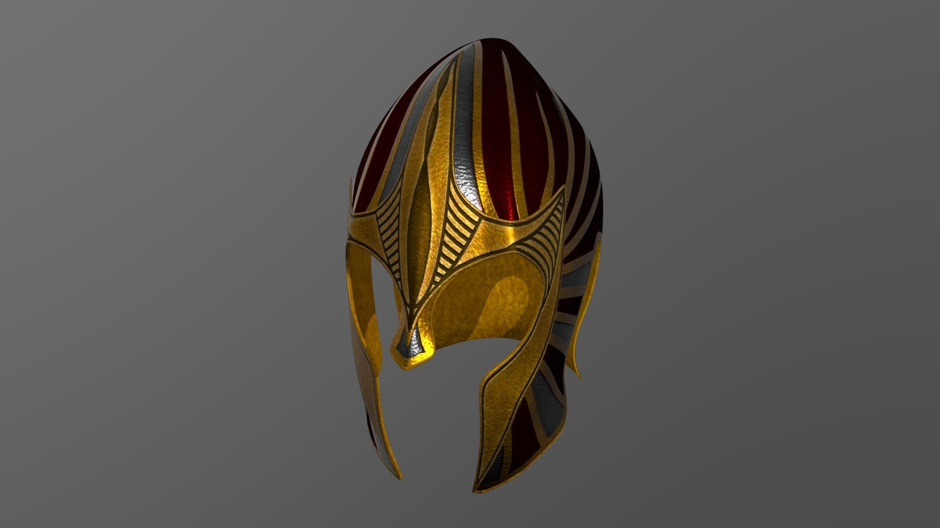 A fantasy styled elven helmet.

*1 mesh (medium poly) with textures and materials 3d model