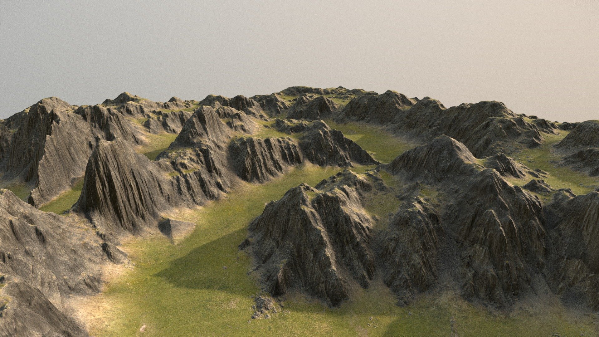 Valley Mountain Path with 4k Textures including Heightmap
Mesh Description: There is a valley surrounded by mountains and there's a  path in between the valley you can view in 3D top view, you can setup city,villages,shops and levels inside your games.
Heightmap along with all the required maps included in the additonal files so you can rasily create your own version of terrain in game engines/3d softwares using the heightmap and texture them according to your requirements.
Thank You!
Like and follow for more models in future! - Valley Mountain Path - Buy Royalty Free 3D model by Nicholas-3D (@Nicholas01) 3d model