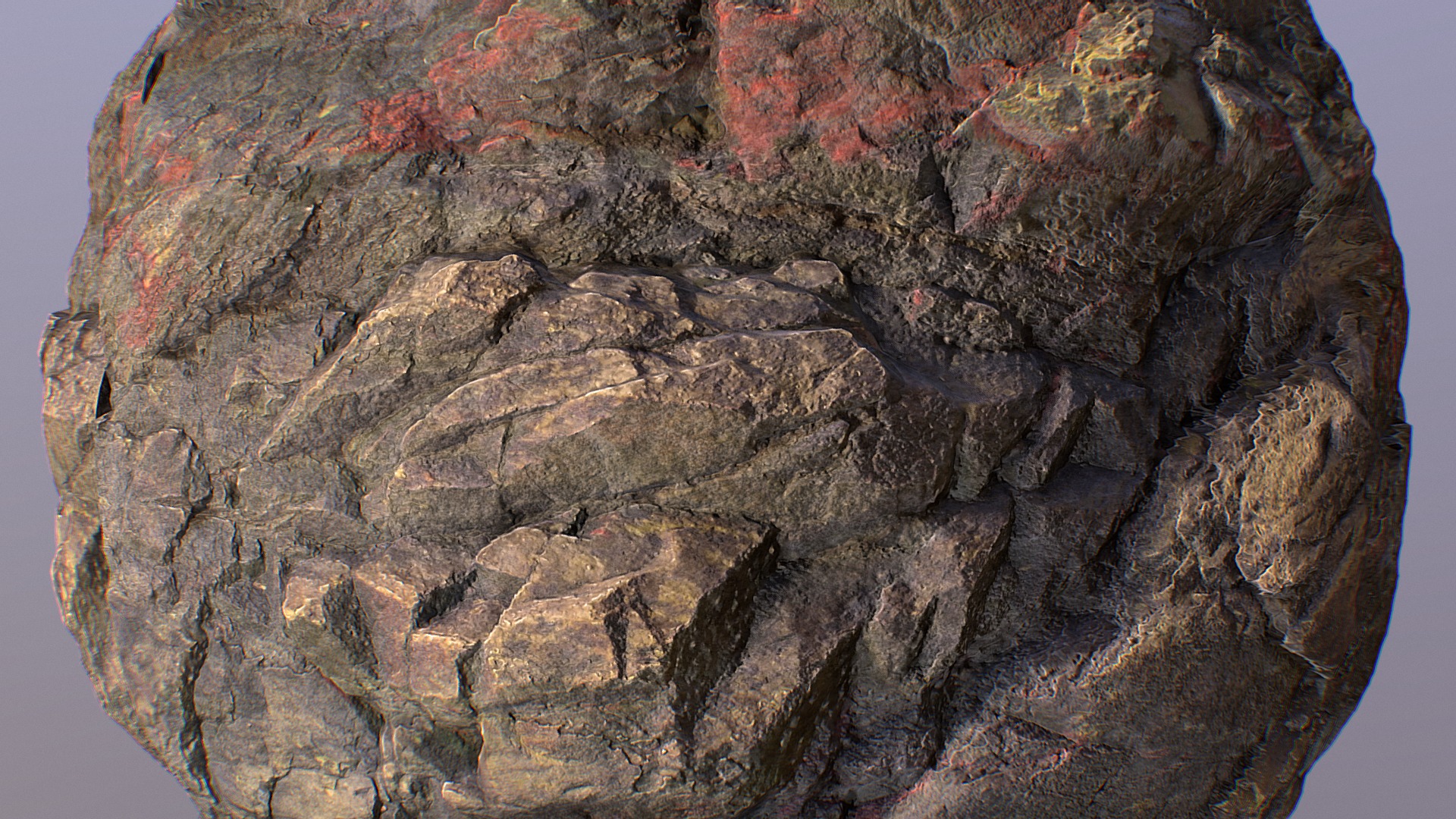 This is the result of a partial 3D scan, cleaned up using Artomatix.

Breakdown here:
https://petemcnally.com/2018/03/08/the-60-minute-cave-part-ii/ - Material - Cave Wall - 3D model by petemc 3d model