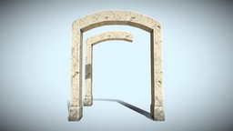 Door Stave Stone dae, train, steampunk, moon, games, half, stave, painted, unreal, arch, obj, pillar, fbx, station, traditional, beam, abutment, uvmap, unity, 3d, texture, pbr, lowpoly, model, stone, building, door, wall