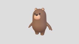 Bear Character body, bear, toon, cute, toy, mascot, mammal, brown, zoo, grizzly, furry, hibernate, character, cartoon, animal