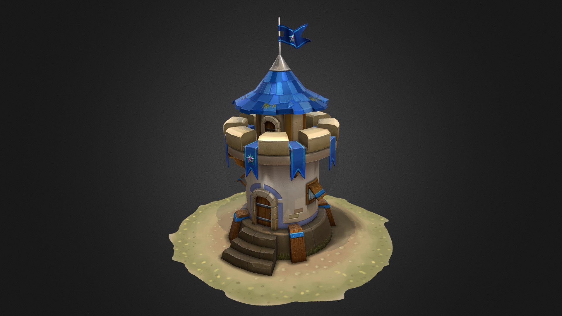 Defense Tower inspired from SiegeCraft Commander.

Modeling : Spacedraw

HandPainting : Artflow / MedibangPaint

UVs Tweaking : PSTouch - Defense Tower (done on a phone with Spacedraw) - Download Free 3D model by hansolocambo 3d model