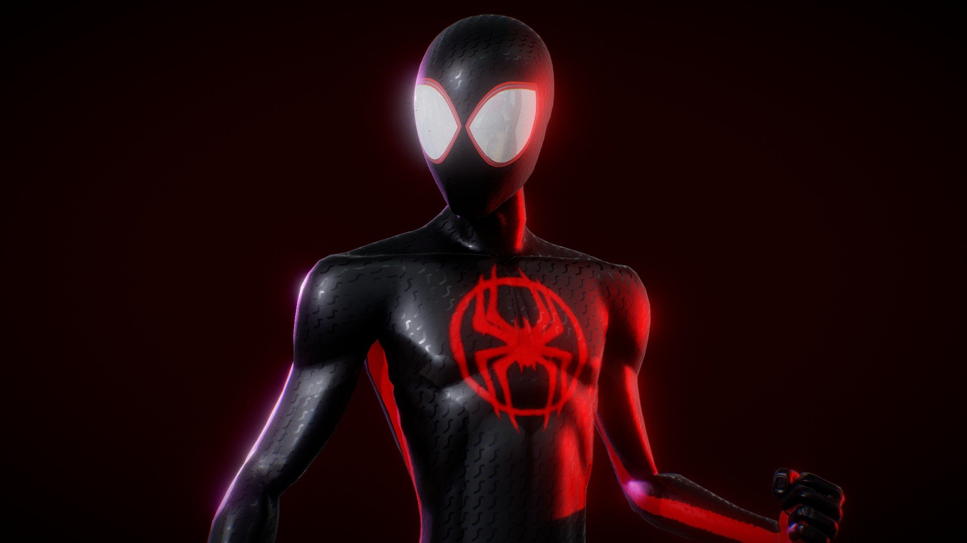 An updated version from this https://sketchfab.com/3d-models/miles-morales-across-the-spider-verse-e07f49a8eb2e45adb0946d8c243a17ad model.

Rigged

Textured

Reproportion and add a new lenses. Hope you like it :D - Miles Morales Updated Version - Download Free 3D model by CVRxEarth 3d model
