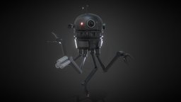 Sci-Fi Robot Drone drone, bot, ryan, tutorial, king, metal, eevee, 3d, blender, art, sci-fi, robot