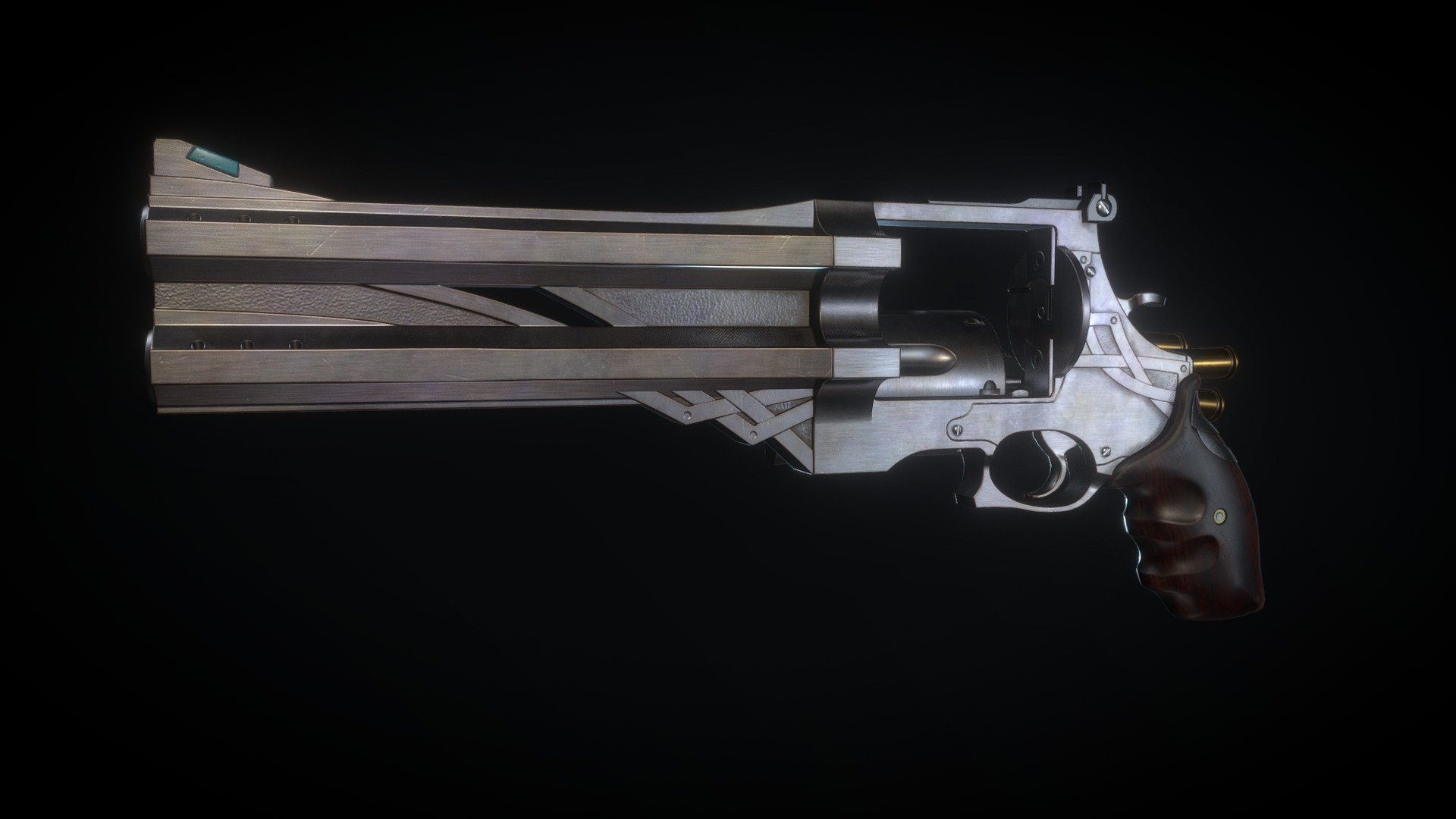 Fanart Nero's Revolver from Capcom®'s Devil May Cry™ 5. Full timelapse creation on Youtube: https://youtu.be/VxXW6JZ2y9E
Artstantion: https://www.artstation.com/rusturch - Bule Rose(Nero's revolver). Devil May Cry 5 - 3D model by Ruslan Turchin (@rusturch) 3d model