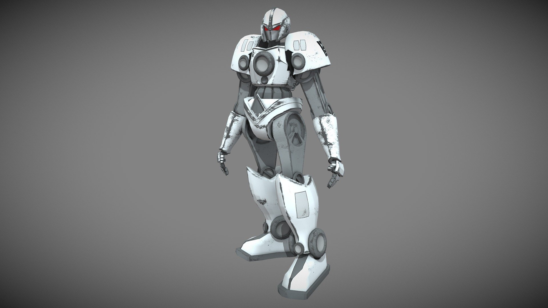 Mech Design for 歩く戦車戦士 Walking Tank Warrior which can be played at https://was-a-horse.itch.io/walking-tank-warrior - 歩く戦車戦士 Walking Tank Warrior - Player Mech - 3D model by Stuart.Wright 3d model