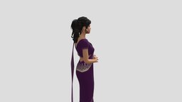 Selena Gomez 3D indian, photorealistic, clothes, obj, india, dress, traditional, wear, selenagomez, saree, 3d, blender, selena