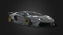 Lamborghini "Custom" Aventador LP-700-4 wheel, tire, cars, lamborghini, aventador, sportcar, supersport, lamborghini-aventador, bodykit, fifteen52, lp-700-4, noai, oz-wheels