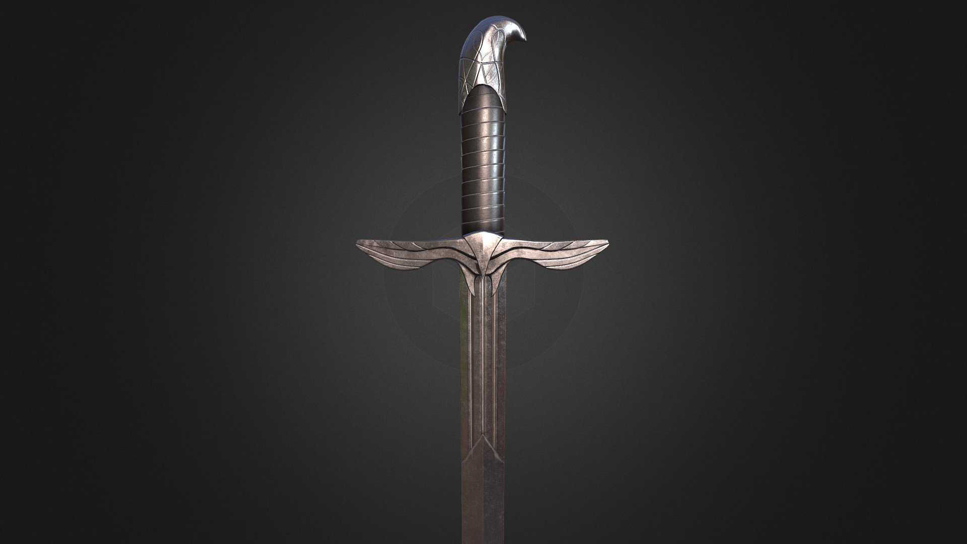 This is a Low Poly version of my take on the classic Sword of Altair. It is optimized for real-time use with 17k triangles and about 50 MB of 4K PBR textures. 
The grip has multiple color and roughness texture variations. 
This model uses UDIMs.

The original, high poly version for close up shots or 3D printing can be found here: High Poly Version

If you are interested in using it in your project i'd appreciate it if you'd let me know via:
nfgmodelling@gmail.com - The Sword of Altair (game ready version) - 3D model by M3F1ST0 3d model