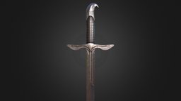 The Sword of Altair (game ready version) assassin, gaming, assassinscreed, altair, realtime-3d, realtime-ready, weapon, sword