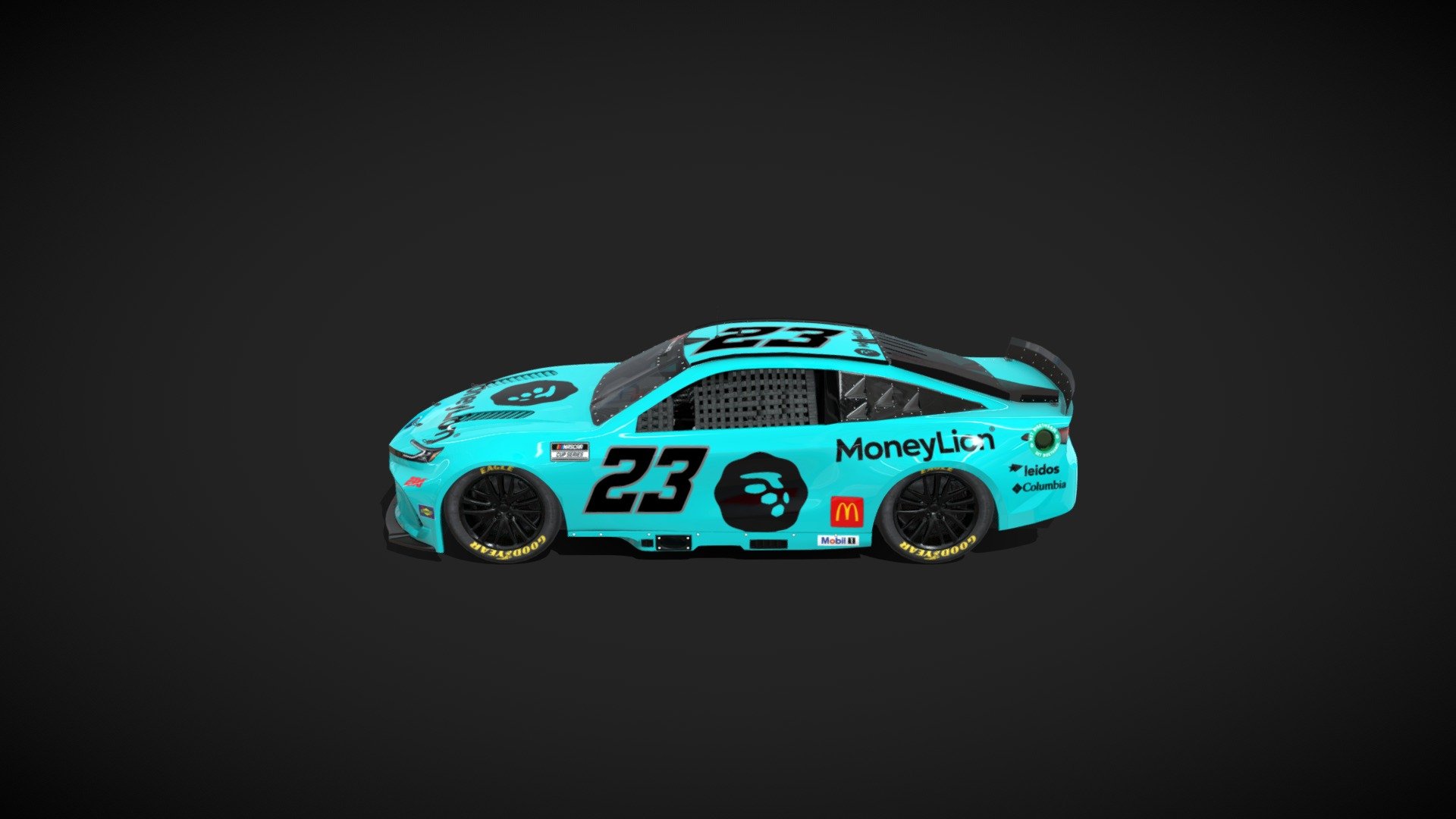 This is a 3D model of NASCAR’s Toyota Camry 23XI Race Car Model. We spent a lot of time building this extremely accurate model of Team 23XI’s 2024 car. As you might now, the team is owned by Denny Hamlin and Michael Jordan, two incredibly talented figures in sports. Bubba Wallace is the current driver of this car. 

NASCAR Camry

The original file is in Blender.
The textures are available in 4K resolution
No Rigged - NASCAR Toyota Camry XSE 23XI Race Car Model - 3D model by Augmented Island Studios (@augmentedislandstudios) 3d model