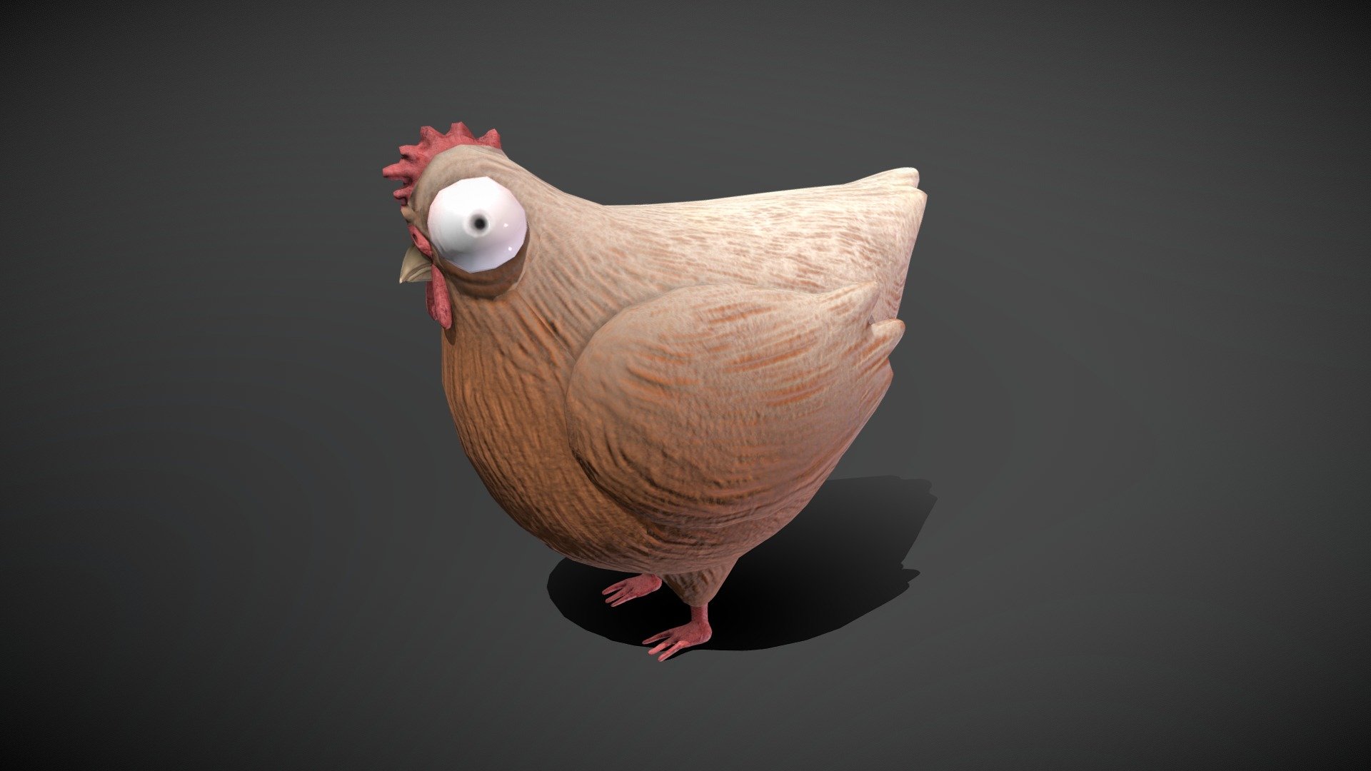 A stylised cute chicken for your farm environment.

Includes 2K textures (Albedo, Roughness, Normal, AO) - Stylized Chicken - Buy Royalty Free 3D model by Friederike Gröpler (@fryda_gorgon_art) 3d model