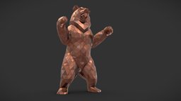 Bear LowPoly bear, lowpoly, animal, sculpture