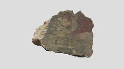 Roman Painted Wall Plaster painted, plaster, roman, archaeology, wall, spelthorne
