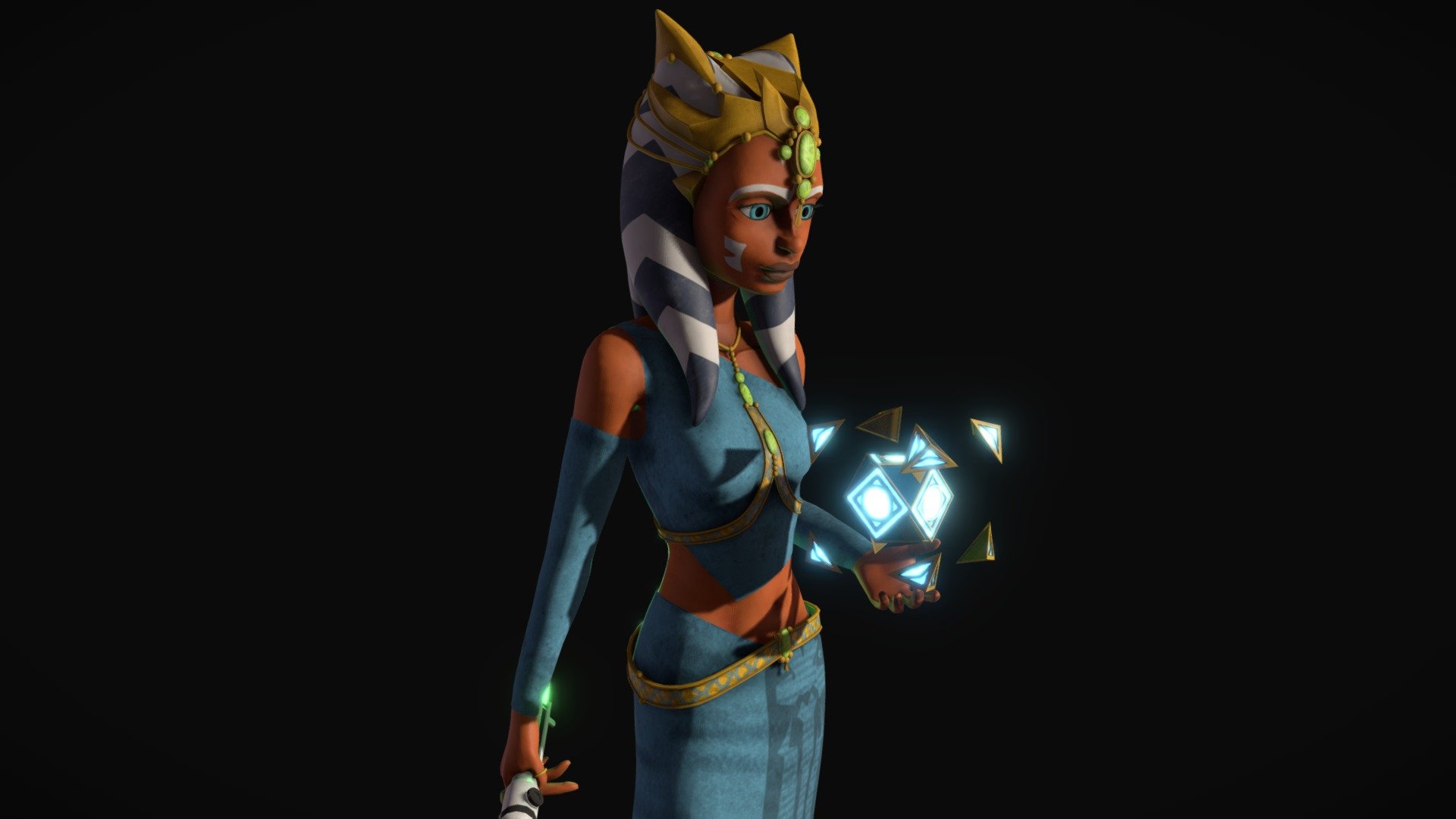 Made this for fun. Model is not rigged and &lsquo;as is'.

View UE4 renders here: https://www.artstation.com/artwork/L2KNO0 - Ahsoka Tano Zygerrian Slave Disguise - Buy Royalty Free 3D model by Jordan Younie (@fussionzz97) 3d model