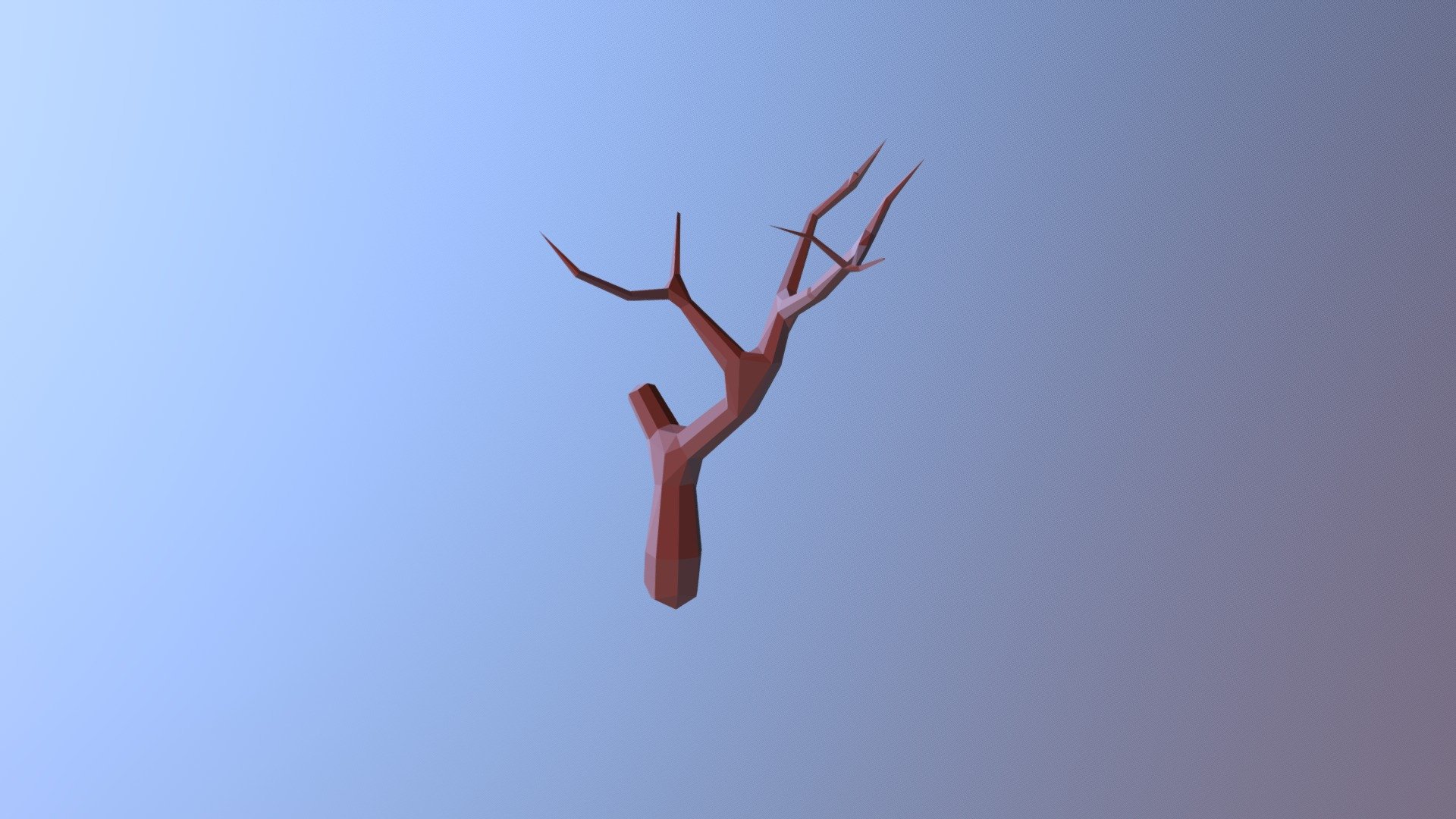 Low Poly Dead Tree - 3D model by dvnc.tech 3d model